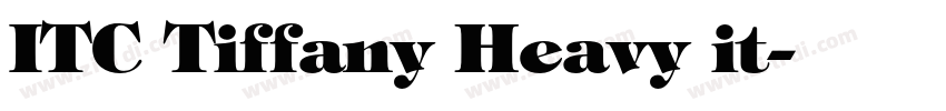 ITC Tiffany Heavy it字体转换